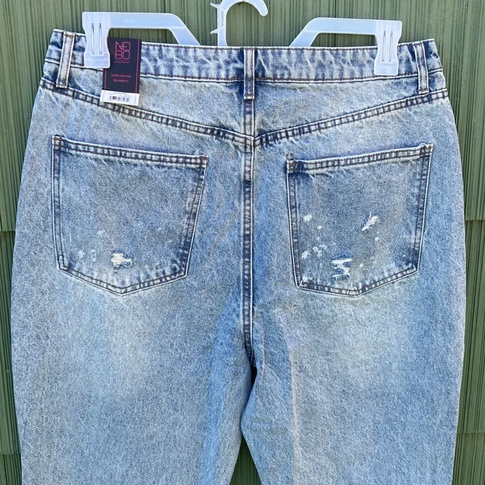 Straight Super High-Rise 90's Jeans Pants 2-Pack Size 17 - Picture 6 of 8